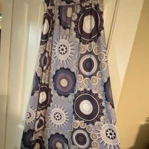 Beautiful purple floral maxi skirt side XL NWOT